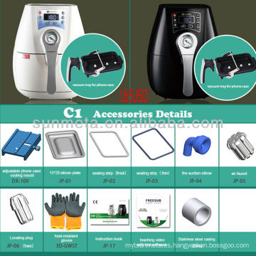 Impresora de transferencia de calentador de sublimación 3D y máquina de impresión taza de la camiseta hecha en la fábrica de China